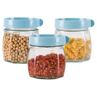 食品级茶叶储存罐透明零食小罐子可爱玻璃瓶糖果密封罐厨房收纳盒