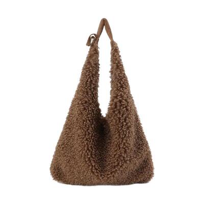 Dare买手店 SFSG 正品 潦草小狗毛毛单肩包秋冬包包毛绒手提包