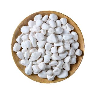 天然 鹅卵石白石子白色小石头雨花石景观盆景铺面石透气清仓十斤