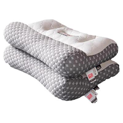 红豆反牵引枕头护颈椎助睡眠专用整头男乳胶枕芯一对装家用护颈枕
