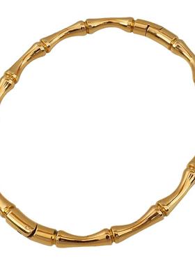 钛钢不掉色ins风小众冷淡竹节