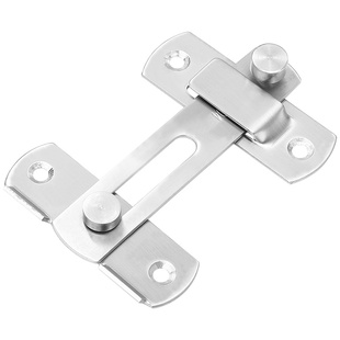 插销推拉门门扣厕所门锁门栓卡扣不锈钢粘贴式推拉房门免打孔锁扣