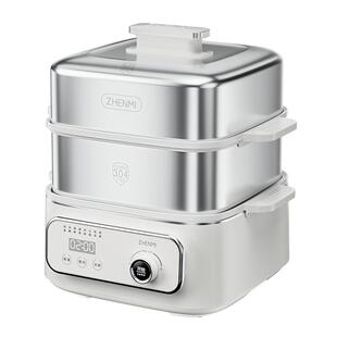 臻米蒸锅电蒸锅不锈钢家用大容量多功能多层早餐机蒸煮炖一体锅