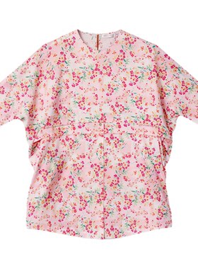 阁兰秀春夏碎花A字连衣裙女装