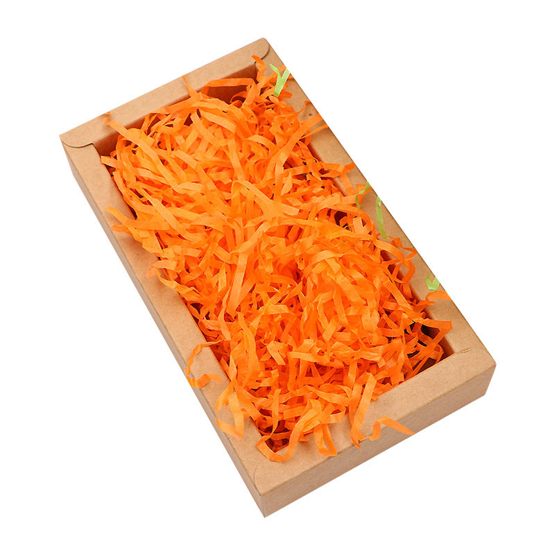 现货彩色拉菲草碎纸丝絮礼品盒糖果盒防震填充物装饰礼盒多色可选