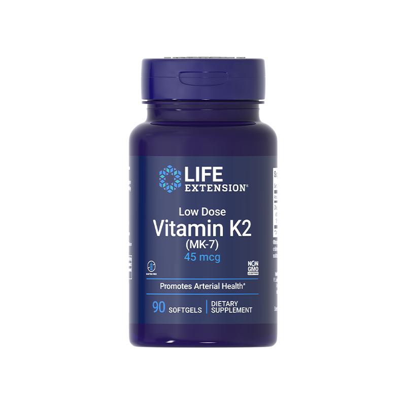 沿寿LIFE美国进口维生素k2MK7青少年补充愈骨素营养品成人软胶囊