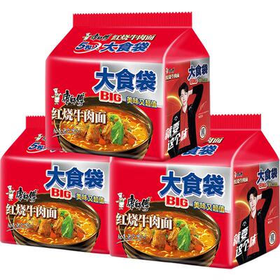 康师傅方便面大食袋红烧牛肉