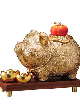 2026新款树脂金猪存钱罐摆件