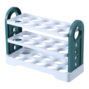 鸡蛋收纳盒冰箱用侧门整理盒可翻转厨房保鲜盒专用鸡蛋盒手提架托