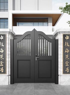 花园门铝合金别墅庭院门户外民宿门铝艺入户院子栅栏小门防盗门