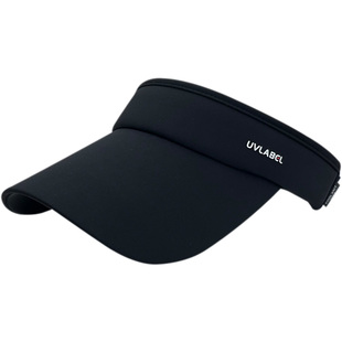 日本UV跑步空顶帽子女夏季户外运动出游大檐冰丝凉感无顶鸭舌帽男