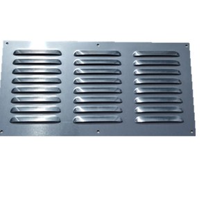 不锈钢铁铝百叶窗通风口罩防雨透气格栅电机柜机器设备散热百叶板