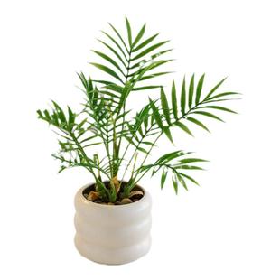 仿真绿植假花摆件龟背叶小盆栽办公桌面室客厅茶几植物摆设装饰品