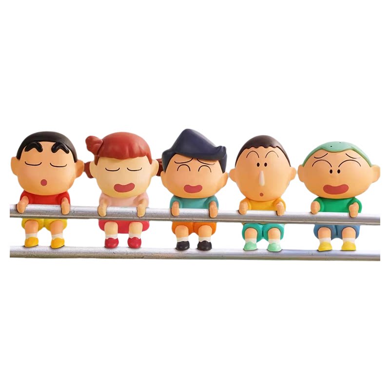蜡笔小新五人组出动盲盒系列公仔