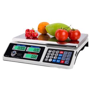 电子秤 商用充电精确1克称重台秤菜双面超市厨房防水电子称30公斤
