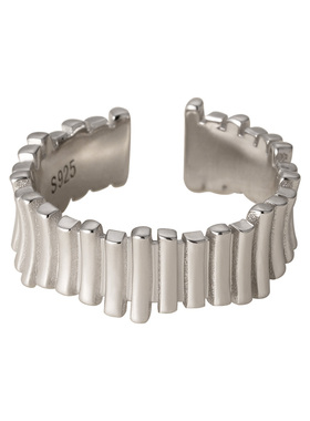 素图女925银简约气质百搭戒指女