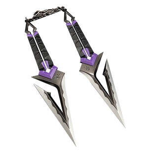 【无畏契约】周边塑水宗黑波之刃合金武器模型合金玩具未开刃23cm