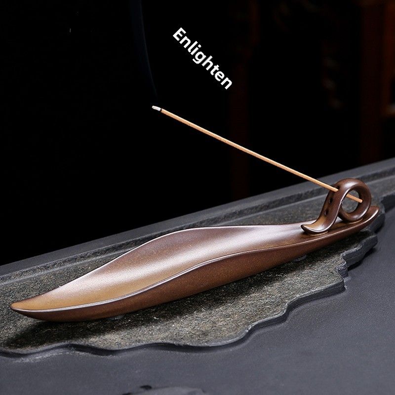 陶瓷香炉线香香插香座禅意创意莲花线香炉茶道家用室内熏香檀香