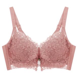 安琪姿2196小胸聚拢无钢圈内衣女蕾丝边纯欲风性感交叉文胸无胶骨