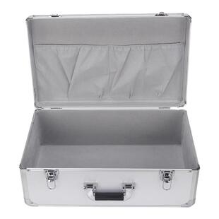 手提式密码工具箱铝合金仪器收纳箱文件票据带锁保险箱钥匙小箱子