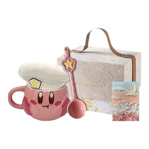 星之卡比杯子周边马克杯女生陶瓷水杯可爱带盖搞怪生日礼物伴手礼
