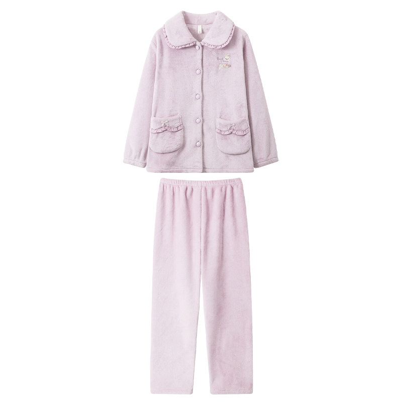 睡衣套装女2026冬季新款加厚睡衣/家居服套装