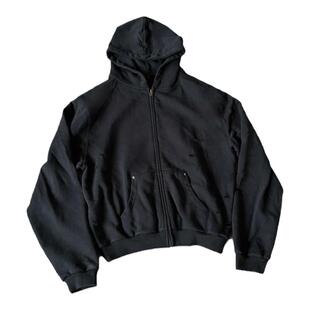 Without Me/VULCAN 连帽拉链卫衣男美式复古做旧刺绣休闲宽松外套