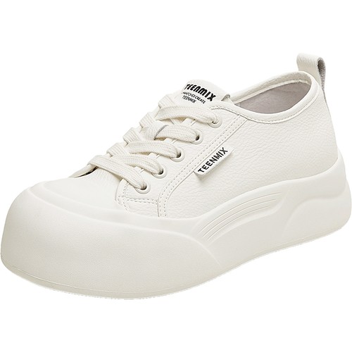 吴宣仪同款天美意暗夜云朵厚底增高小白鞋大头鞋女运动板鞋休闲鞋