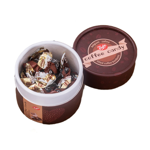 比利时进口嘉芙莲咖啡夹心软糖咖啡糖果颜值开车解困醒神罐装糖果