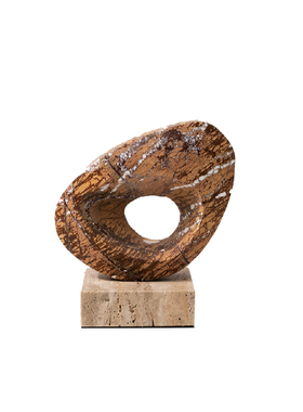 本墨 现代简约天然大理石洞石工艺装饰品软装玄关办公室摆件