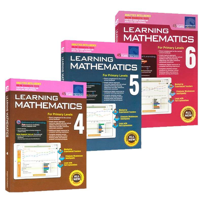 新加坡数学 SAP Learning Mathematics 小学4-6年级 数学建模思维练习册 CPA教学法 基础巩固提升 学习系列 英文原版进口教辅