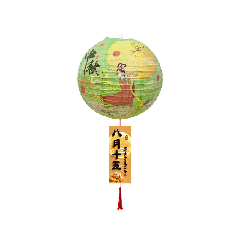 中秋中式纸灯笼门店商场装饰挂件