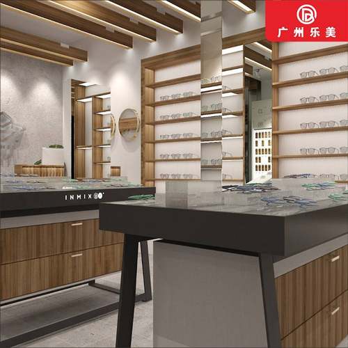 创意上墙眼镜架定制眼镜展示架中岛架双面近视眼镜店展示柜中岛柜
