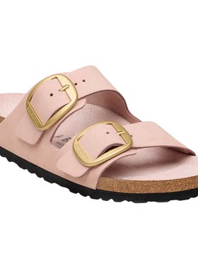 BIRKENSTOCK勃肯牛巴革双带拖鞋