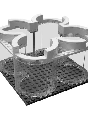 SETbricks太空航天土星五号火箭展示支架小颗粒拼装积木益智玩具
