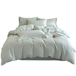 高级感A类全棉床上提花四件套100纯棉2026新款被套床单床笠三件套