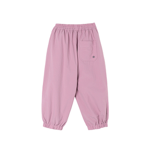 Mitti童装2025冬季新品儿童裤子松紧腰纯色休闲宽松束脚口萝卜裤