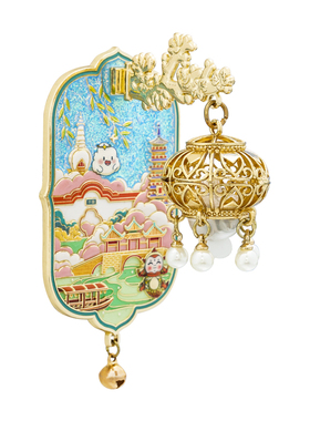 扬州瘦西湖大明寺灯笼冰箱贴