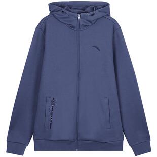 安踏外套男2026新款春季开衫卫衣男青少年连帽上衣宽松拉链外套男