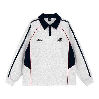 【王奕婷同款】辛普森一家男圆领长袖polo衫秋季卫衣情侣t恤翻领