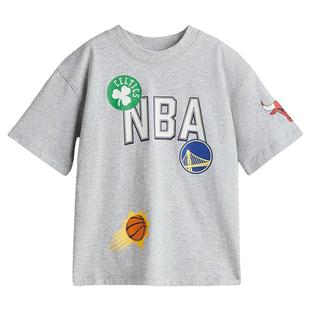 【NBA】HM童装儿童男童T恤春季印花圆领短袖上衣1117472