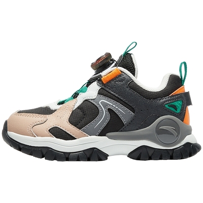 安踏儿童运动鞋男童鞋子2025秋冬新款户外徒步鞋儿童旋钮扣小童鞋