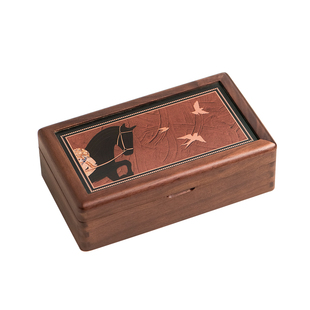 《骊马》金条专用收纳盒放黄金马年纪念币高档精致实木放茶道配件