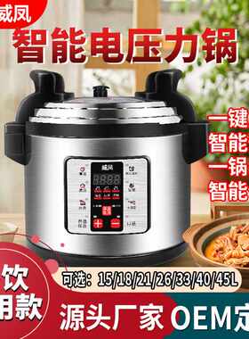 威凤15L商用大口径商用电压力锅高压锅电饭锅专用多功能熬粥炖肉
