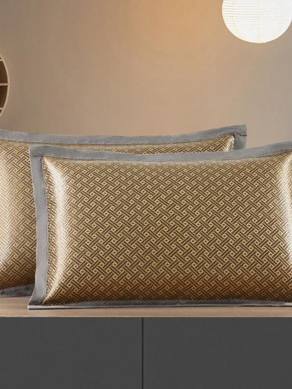 夏季冰丝枕套夏天凉席枕头套成人枕席藤枕芯外套单人学生凉爽加厚