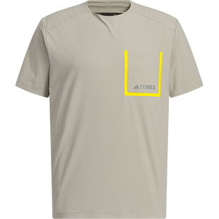 Adidas/阿迪达斯官方正品夏季新款男士户外透气运动短袖IS9519
