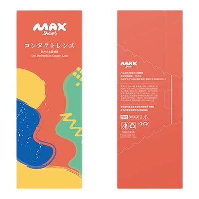 2副】诺思knox漫糖Maxsweet美瞳月抛4片隐形近视眼镜月光波波琥珀