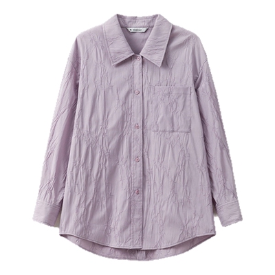 播商场同款气质衬衫女夏季新款宽松长袖漂亮小衫BDS2CD2006