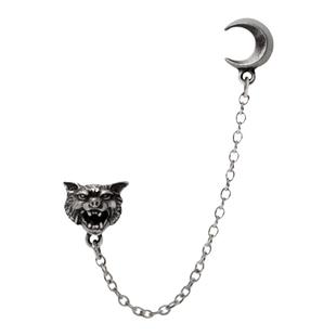 Alchemy Gothic E481 A牌哥特朋克链条小众设计狼月亮女甜酷耳环