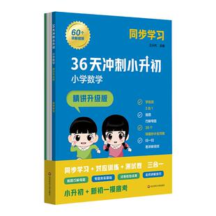 36天冲刺小升初 小学数学 精讲升级版 同步学习 小学教辅训练测试模拟题 小初衔接 华东师范大学出版社
